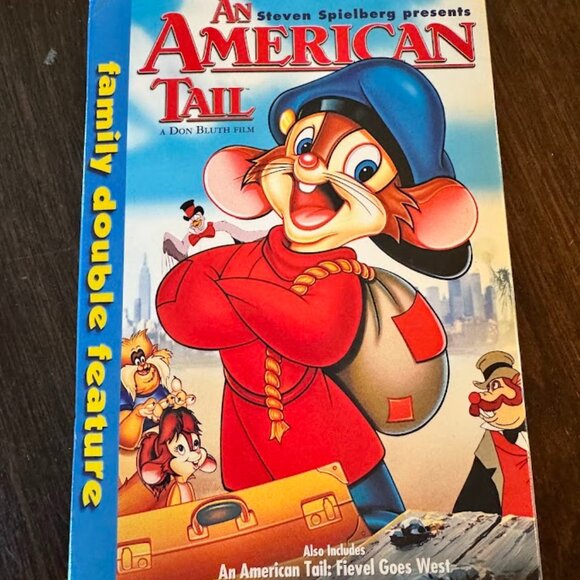 An American Tail + Fievel Goes West (DVD with Slipcover, NEW) Double Feature - Picture 1 of 3
